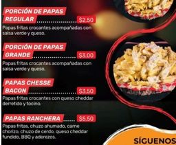 NACHOS- PORCION DE PAPA