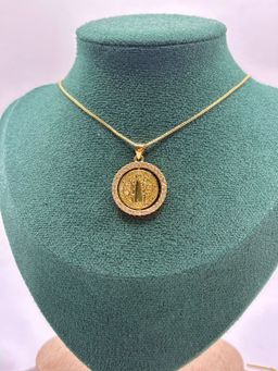 Medallas religiosas con zirconias