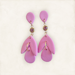 Blush drop with rhinestone