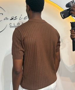 Cocoa knit polo 