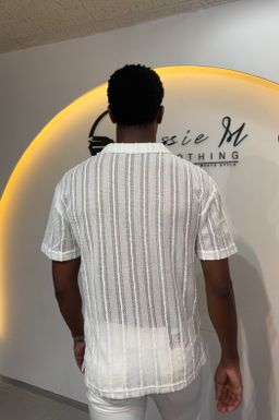 Button up textured shirt