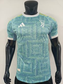 Juventus 2025/26 Away Shirt (Sky blue / Yellow / White)