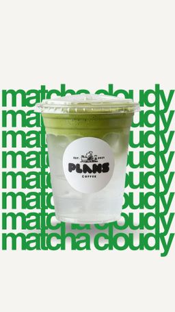 Iced Coconut Matcha Cloudy