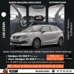 SUZIKI BALENO 2024/2025 GRISE