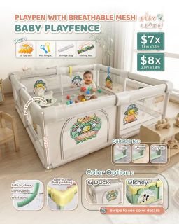 PLAYPEN WITH BREATHABLE MASH 