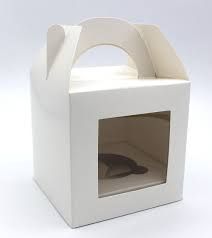 427 CUP CAKE BOX1 W HANDLE CCB1H 