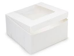 368 CAKE BOX 8X8X4 WHITE -CB8 