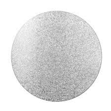 409 CAKE BOARD-HQ 2MM ROUND 16 INCH SILVER 