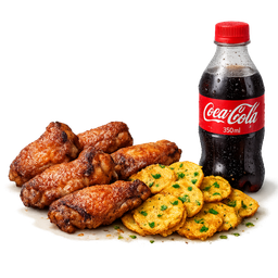 6 Wings – Bhajia + Soda