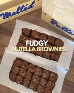 Fudgy Nutella Brownies 