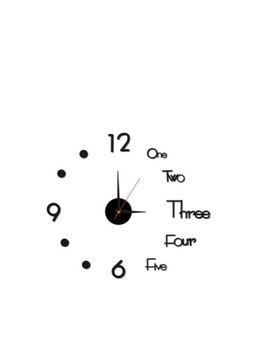 DIY Wall Clock 3D Mirror Stickers Large Wall Clock 