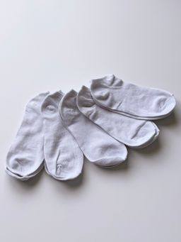 Set 5 Pares de Calcetines Blancos