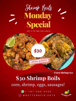 Monday Special- $30 Boil
