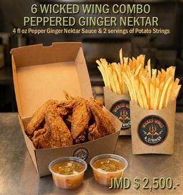 6 Wicked Wing Peppered Ginger Nektar 