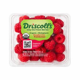 توت العليق عضوي (Driscoll’s) – الولايات المتحدة (علبة 170 جم) / Organic Raspberry (Driscoll’s) – USA (170g pack)