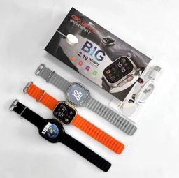 C90 Ultra Bluetooth Smartwatch Wireless Charge Fitness lOS Android Phone Call - Black 