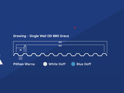 DR Shield OD 880 1.2mm Single Layer upvc  Greca
