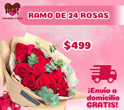Ramo de 24 rosas