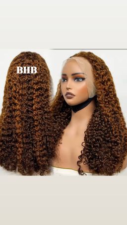 Wig  Luxury water waves curly  100% Cheveux Humain -Densité 300 % 