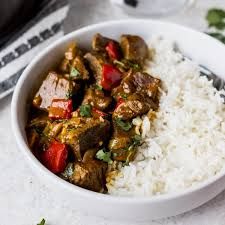 Beef Curry with Rice or Roti