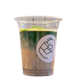 Iced Salted Date Milk Matcha