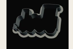 Train Locomotive Cookie Cutter outline