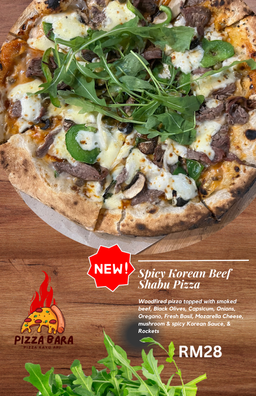 PB115 Spicy Korean Beef Shabu Pizza