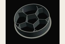 Soccer ball imprint Cookie Cutter  