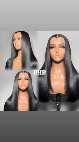 Wig straight 100% Virgin Hair -densité 300% 