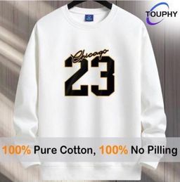 TOUPY Men’s Sweatshirt Casual Long Sleeve T - Shirt Pocket-White
