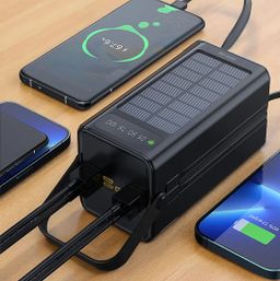 Green Lion Solar X 60000mAh Power Bank PD 20W - Black