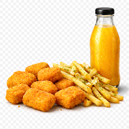 Nuggets + Garlic Fries + Juice 450ml