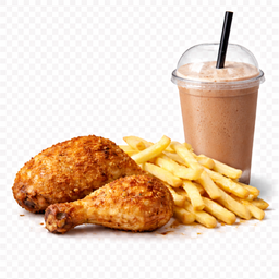 Chicken Leg + Classic Fries + Milkshake 500ml