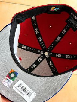 New Era 59 Fifty -   DR World Baseball 2026 Flag Red Two Tone Edition 