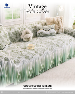10500125 - VINTAGE SOFA COVER (GREEN)