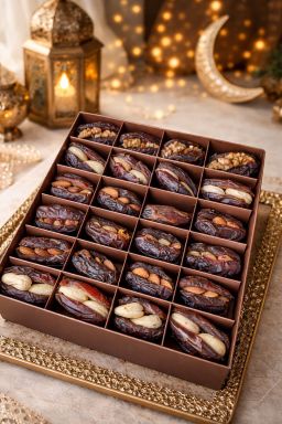 🔥تمر مدجول سوبر جامبو محشي قلوبات اكسترا: فستق حلبي- جوز-كاجو-لوز  🏷️سعر العلبه (٨٠٠ غرام صافي): ١٧$  🔥 Super Jumbo Medjool Dates stuffed with extra premium mixed nuts: Pistachio, Walnut, Cashew & Almond 🏷️ Price per 1 box (800 grams net weight): 17$