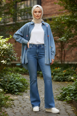 WHIMSY BLOOM DENIM TOP