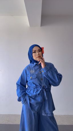 LOEWE STRIPES DENIM CO-ORD SET