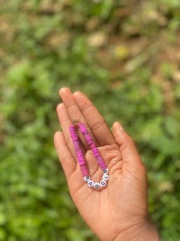 Customized Clay/ Seed Bead Bracelets Letters 