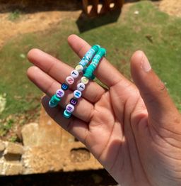 Customized Clay/ Seed Bead Bracelets Letters 