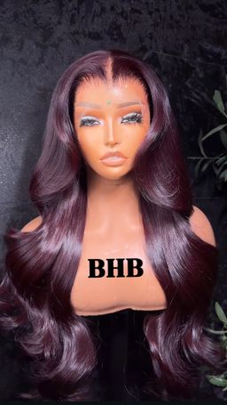 Rubis Muse | L'Icône du Raw Hair Burgundy 24"pouces 