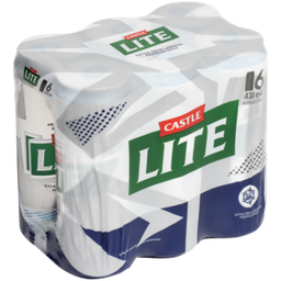 Castle Lite Beer 6 x 410ml