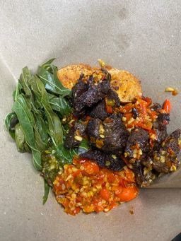 Nasi Padang Daging Dendeng Batokok