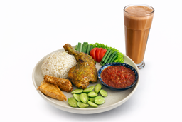 Combo! Nasi Liwet Ayam Bakar Bumbu Bali + Drink