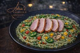 Smoked Duck Sambal Ijo Aglio Olio