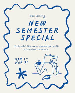 New semester sepcial