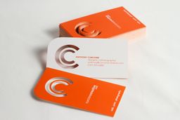 Business Card - Custom Die Cut Matt Lamination