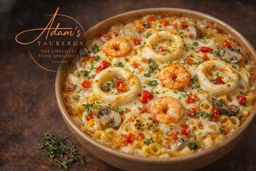 Baked Seafood Tom Yum Mac & Cheese