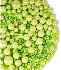 3681 BEADS LIGHT GREEN MIX SIZE