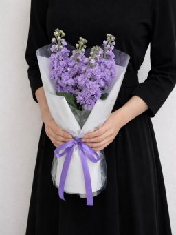 Minimal Matthiola Bouquet